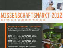 Plakat des Wissenschaftsmarktes 2012
