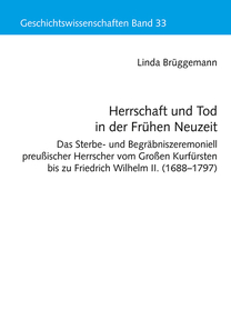 Cover "Herrschaft und Tod in der Frühen Neuzeit"