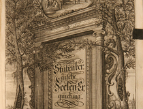 Titelkupfer der Leichenpredigt auf Amalia von Stubenberg